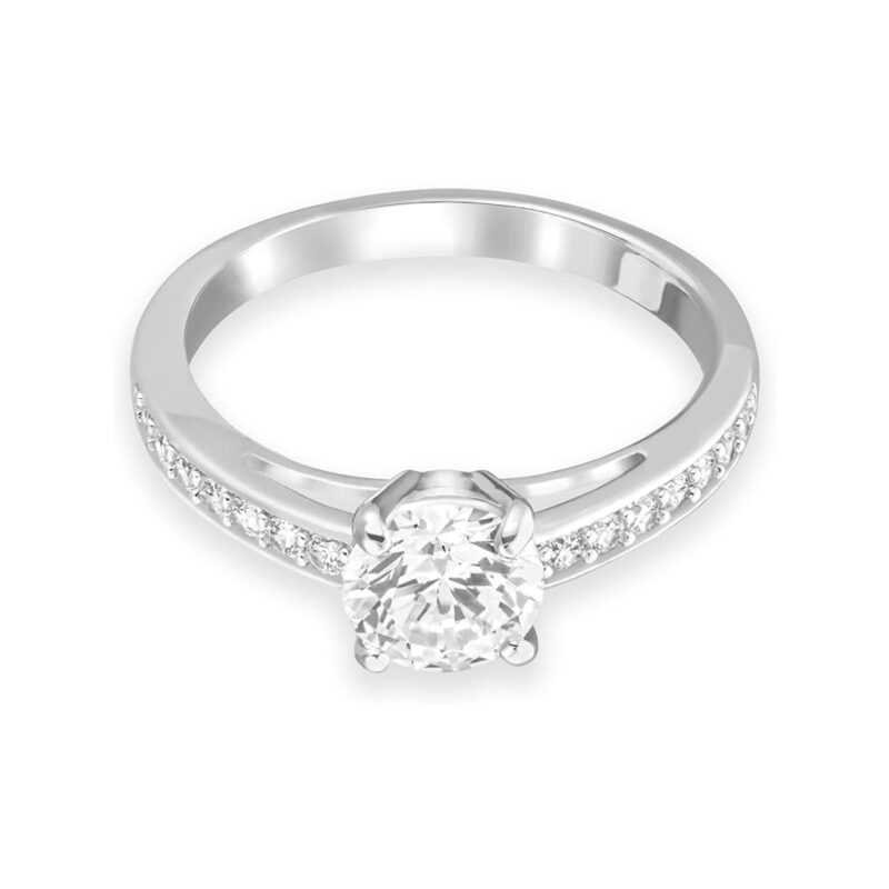 Bague romantique plaquée rhodium : le bijou qui vous fera briller