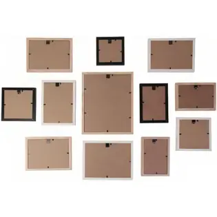 Cadre Photo Multiple Pele-Mele 12 Vues Deco Souvenirs, Bois-MDF