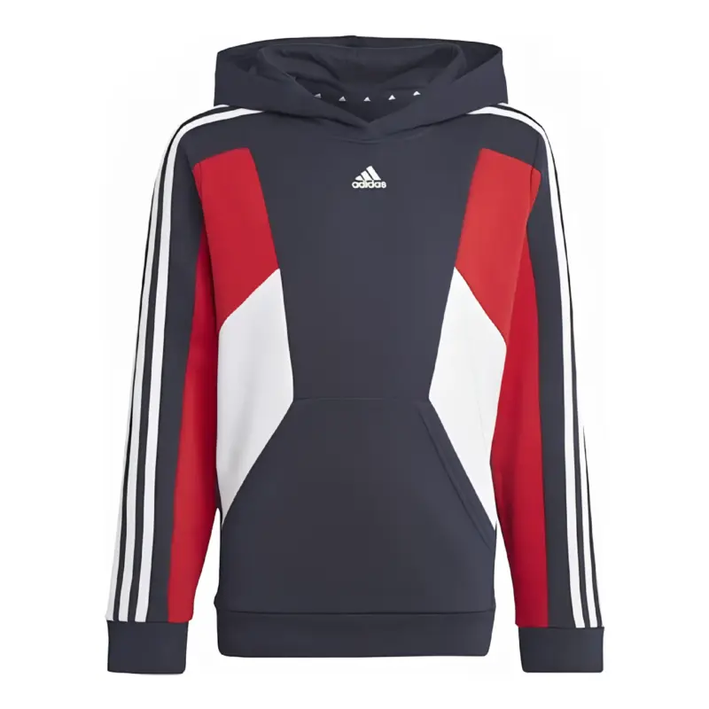 Adidas Colorblock 3-Stripes Sweat-Shirt à Capuche Mixte Enfant