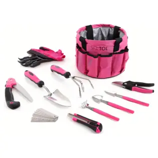 Lot de 10 Outils de Jardin en Acier Inoxydable Pratique comme Cadeau Femme