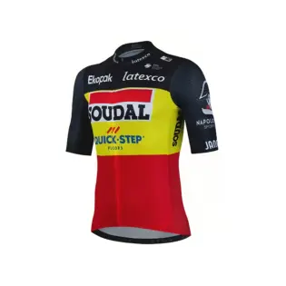 Soudal-Maillot de cyclisme à manches courtes Quick Step