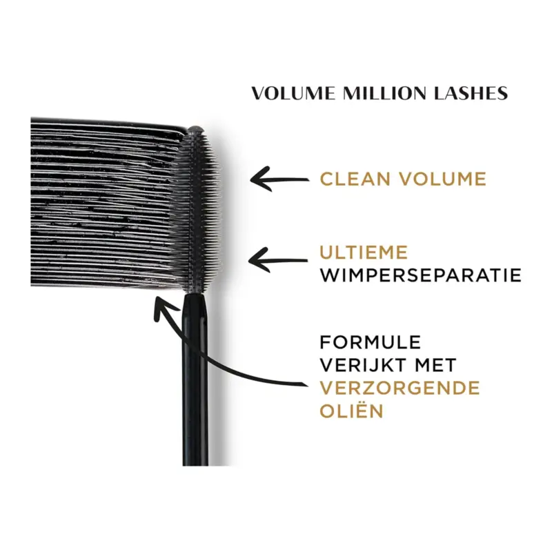 L'Oreal Mascara Volume Million Cils Black 10.7 ml