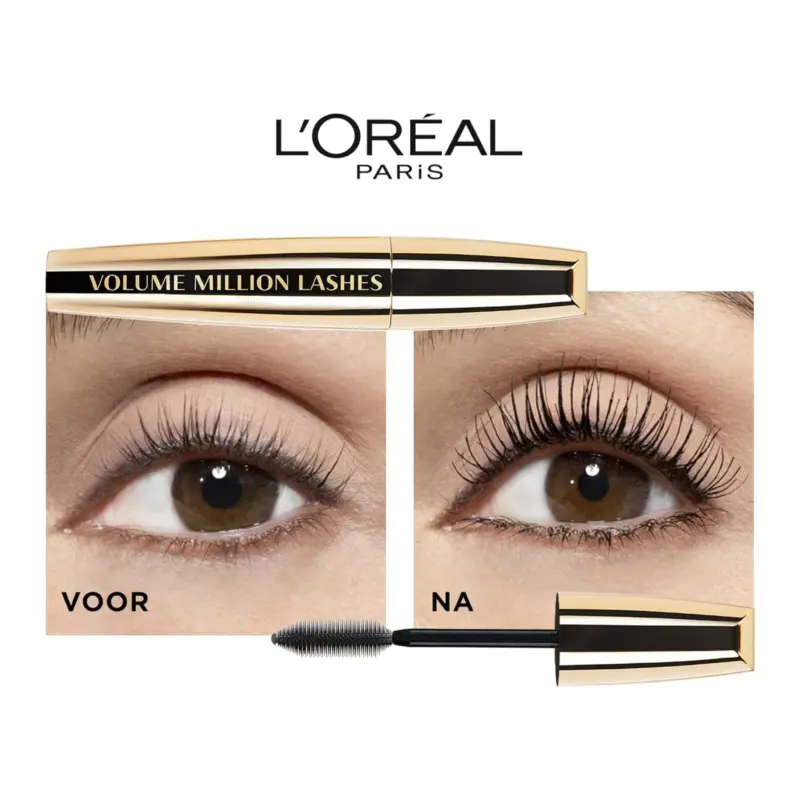 L'Oreal Mascara Volume Million Cils Black 10.7 ml