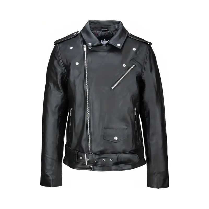 URBAN Perfecto Veste Homme, Blouson en Cuir de Vachette Souple et Durable