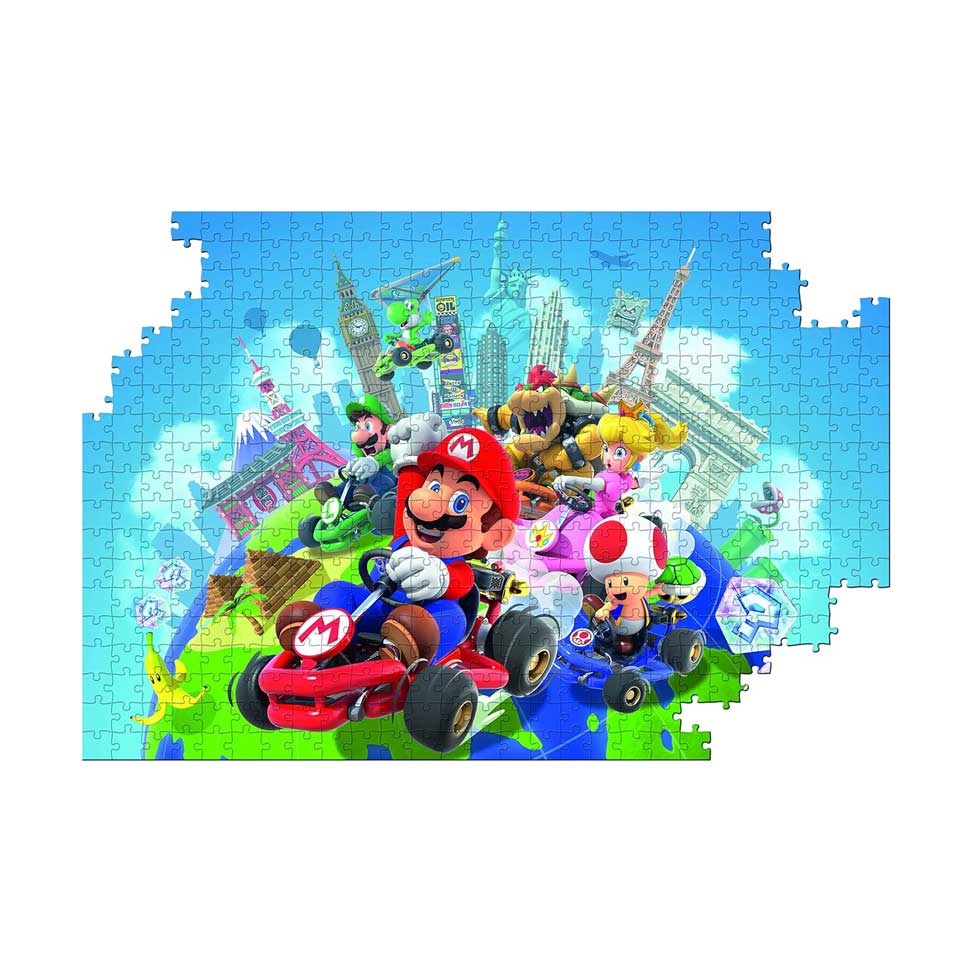 Winning Moves - Mario Kart Puzzle - Around the World - 500 Pieces - Ages 8+ - Image 2