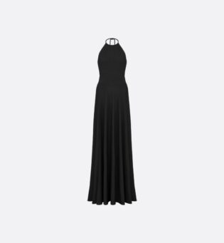 Demo prd (3) Dioriviera Flared Long Dress in Black Technical Jersey