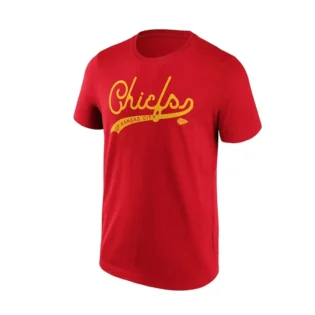 Fanatics Kansas City Chiefs Retro Script NFL T-shirt Rouge 1 Fanatics Kansas City Chiefs Retro Script NFL T-shirt Rouge