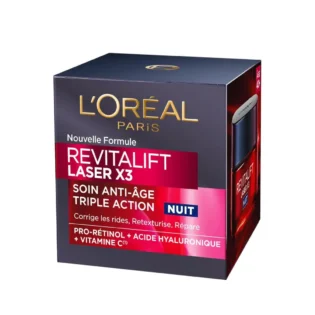 L’Oréal Paris – Crème Masque Nuit Triple Action Anti-Âge 1 L'Oréal Paris - Crème Masque Nuit Triple Action Anti-Âge