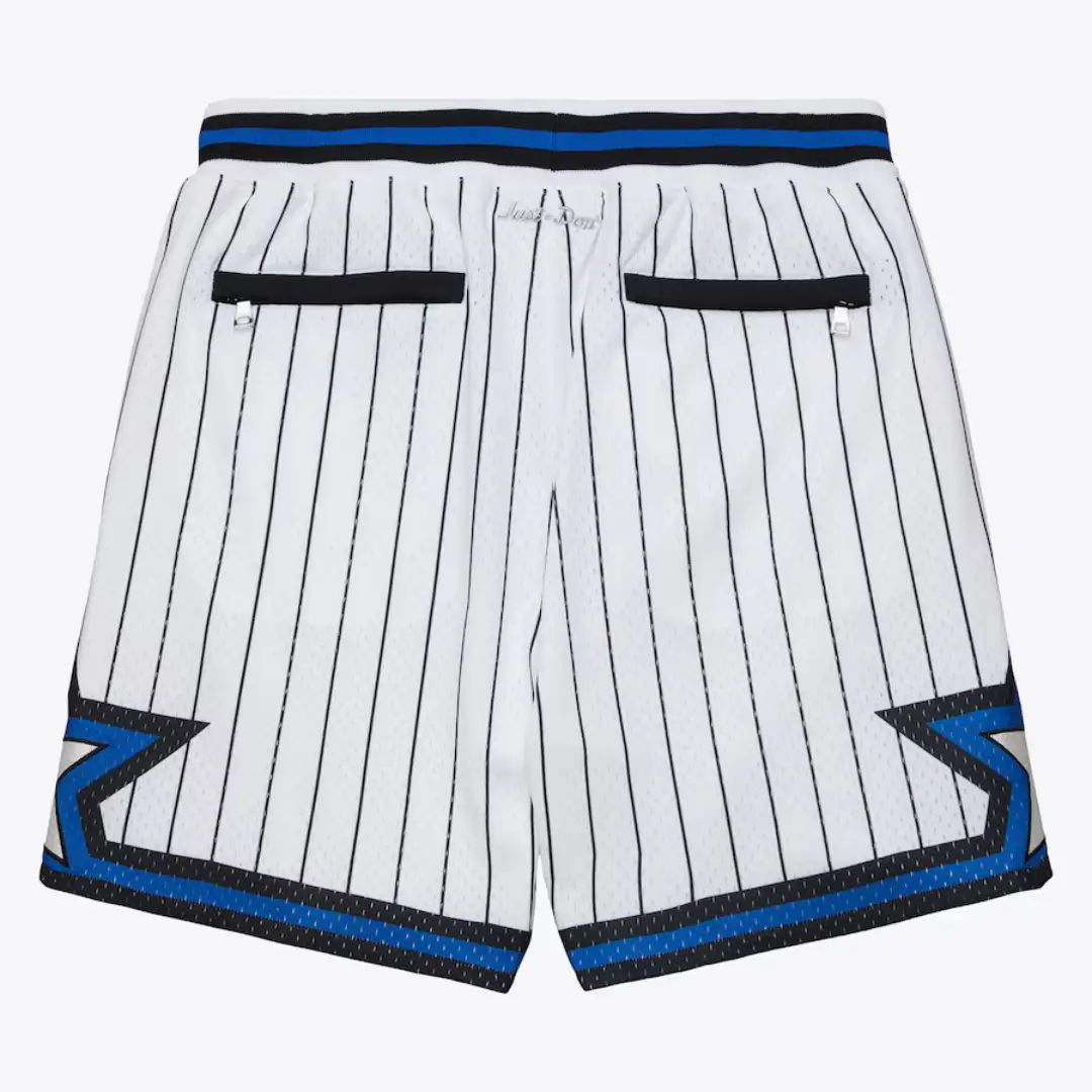 Men's M&N x Just Don White Orlando Magic Swingman Fashion Shorts - Image 2