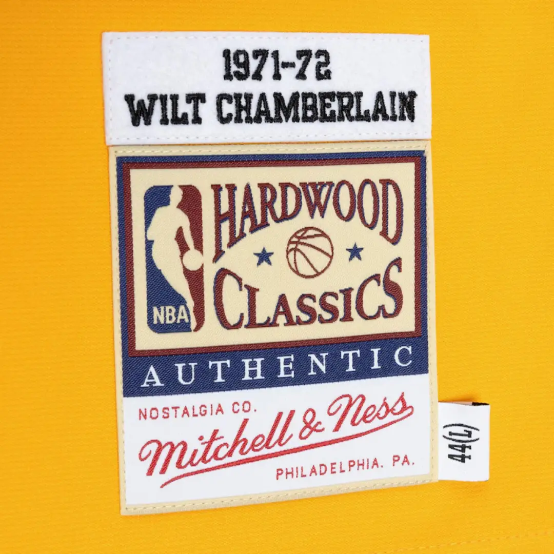 Maillot authentique joueur Wilt Chamberlain Or Los Angeles Lakers - Image 4