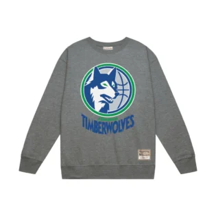 Men’s Heather Gray Minnesota Timberwolves Basic 2.0 Pullover Sweatshirt 1 Men's Heather Gray Minnesota Timberwolves Basic 2.0 Pullover Sweatshirt