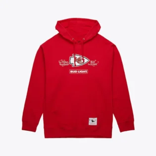 Men’s Red Kansas City Chiefs NFL x Bud Light Vintage Pullover Hoodie 1 Men's Red Kansas City Chiefs NFL x Bud Light Vintage Pullover Hoodie