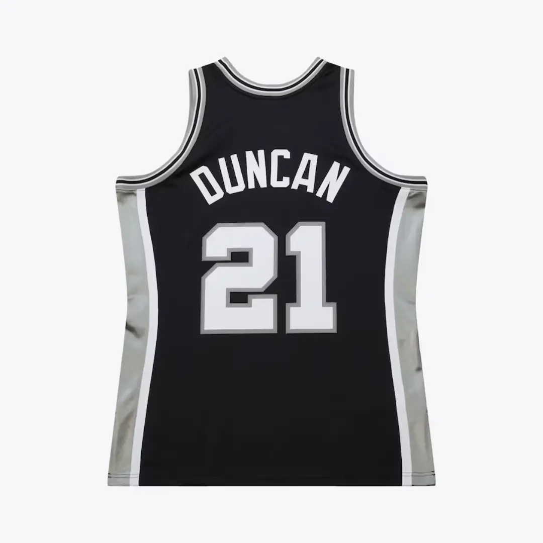 Men's Tim Duncan Black San Antonio Spurs 2000 NBA All-Star - Image 2
