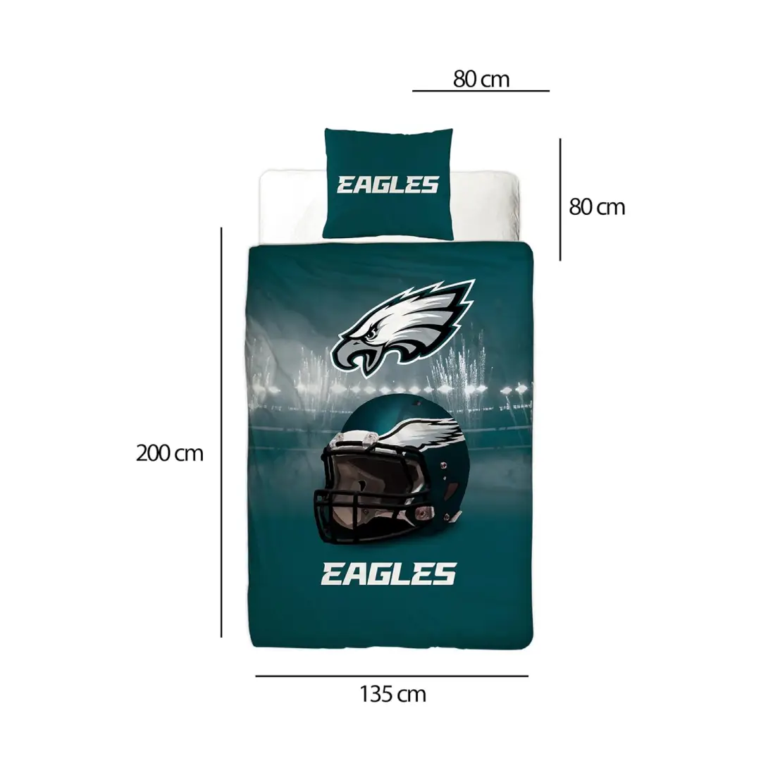 NFL Parure de lit Philadelphia Eagles Super Bowl Housse réversible - Image 4