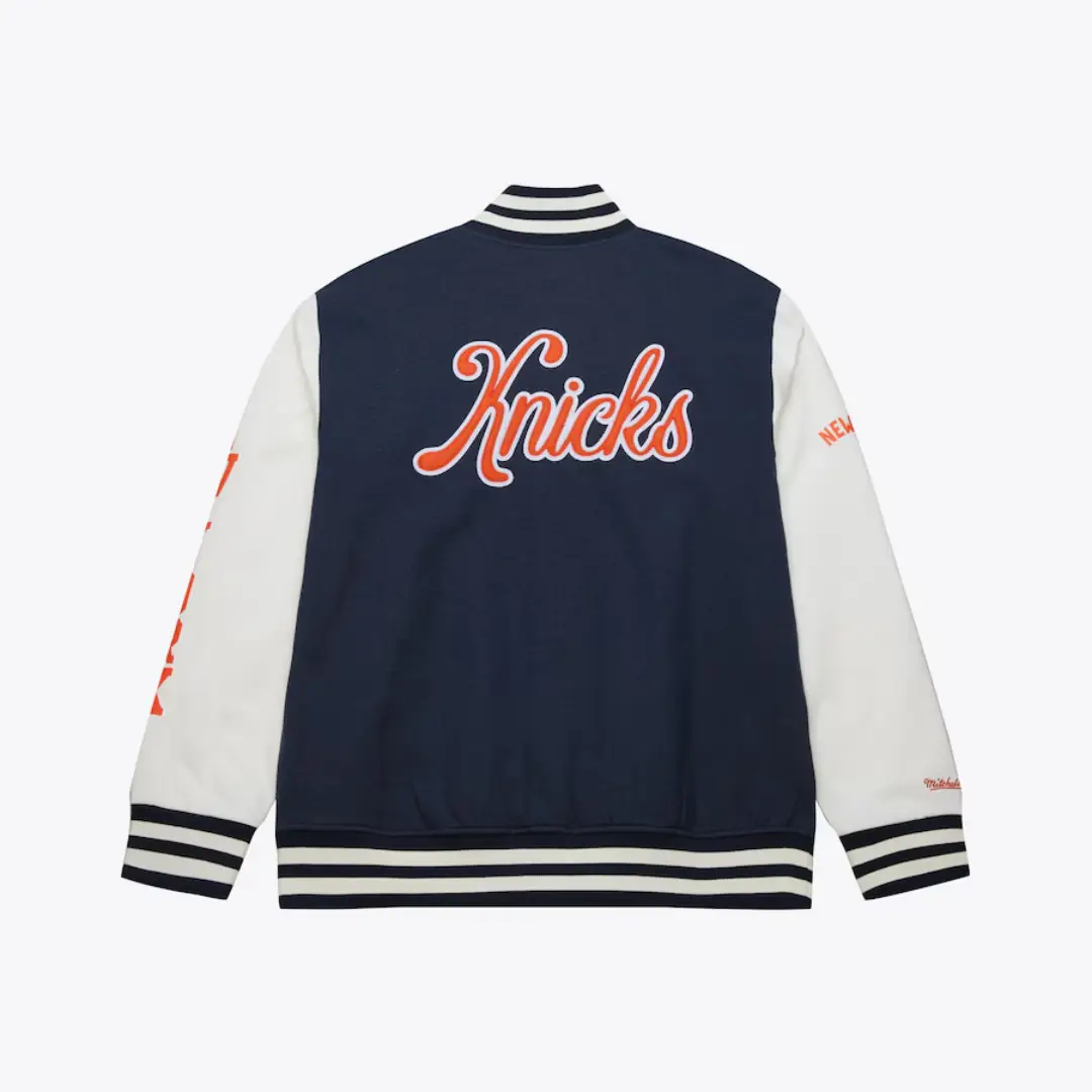 Veste universitaire bleu marine New York Knicks - Image 2