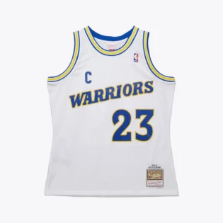 img01-4 Men's Mitch Richmond White Golden State Warriors 1990/91 Swingman Jersey