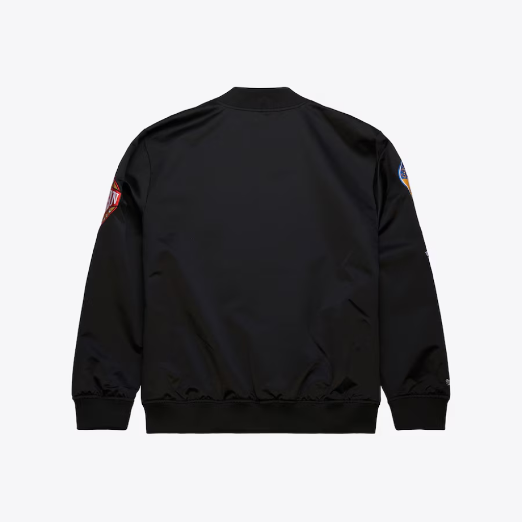 Men's Golden State Warriors Black Out Collection Full-Snap Varsity Jacket - Image 4