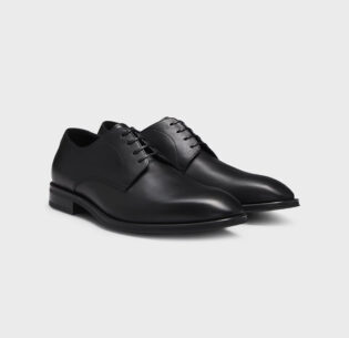 prd-demo-boss5 BOSS Derby Shoes in Italian Leather with Decorative Stitching