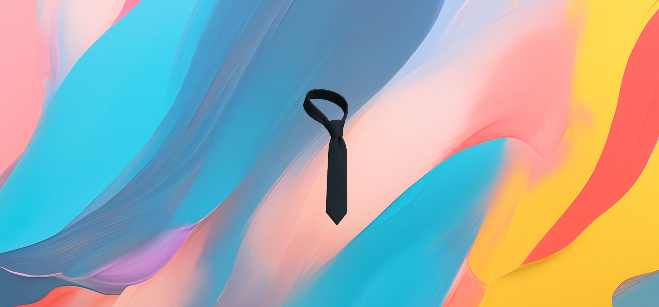The 25x Luxury Navy Blue Necktie - Image 2