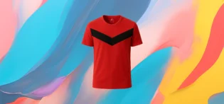 T-shirt vue de face The 25X Men's Red T-shirt