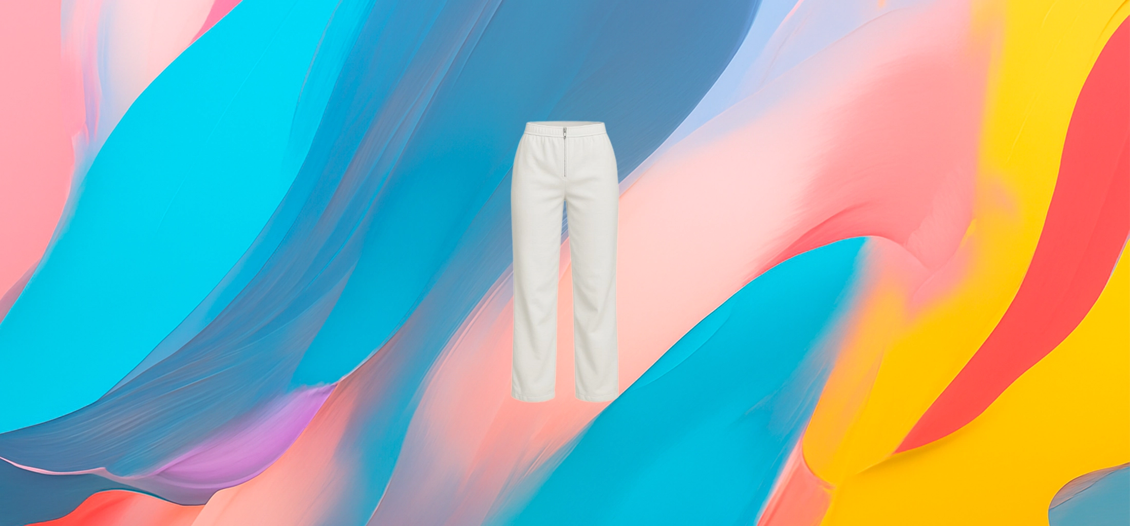 The 25X Aria Zip-Front Straight-Leg Pants