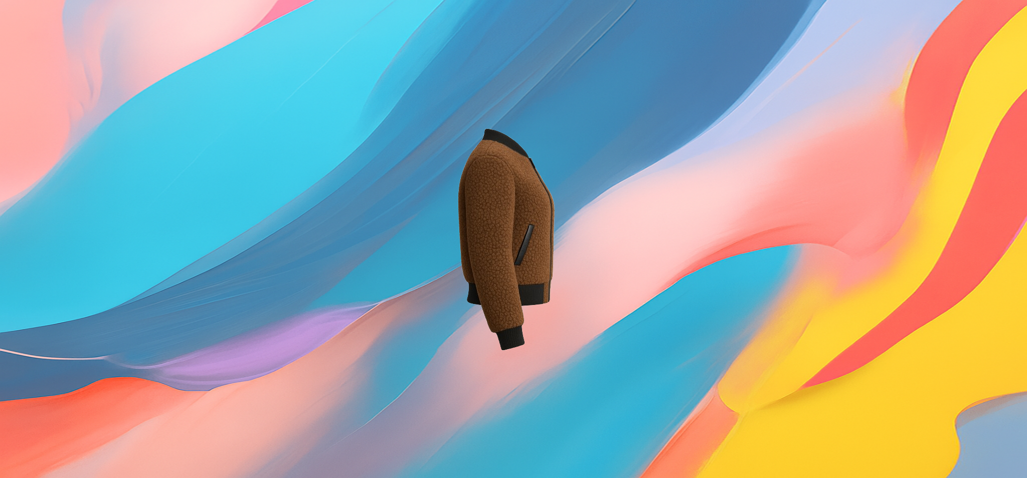 The 25X Chestnut Sherpa Bomber Jacket - Image 2
