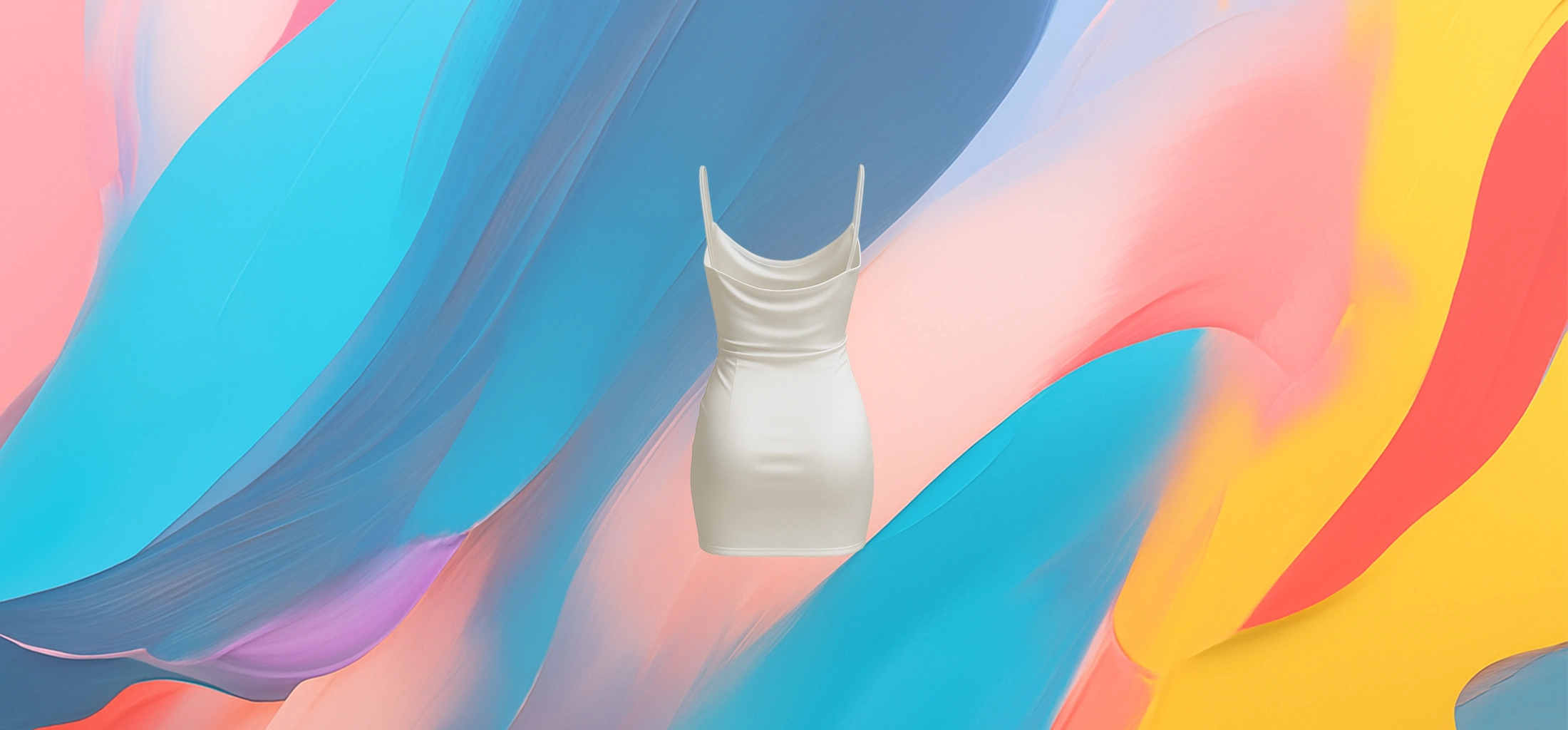 The 25X Draped Satin Cowl Mini Dress - Image 3