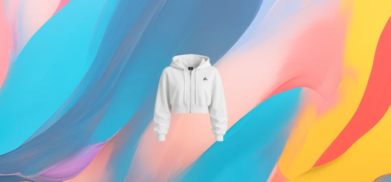 The 25X Essential Zip Crop Hoodie