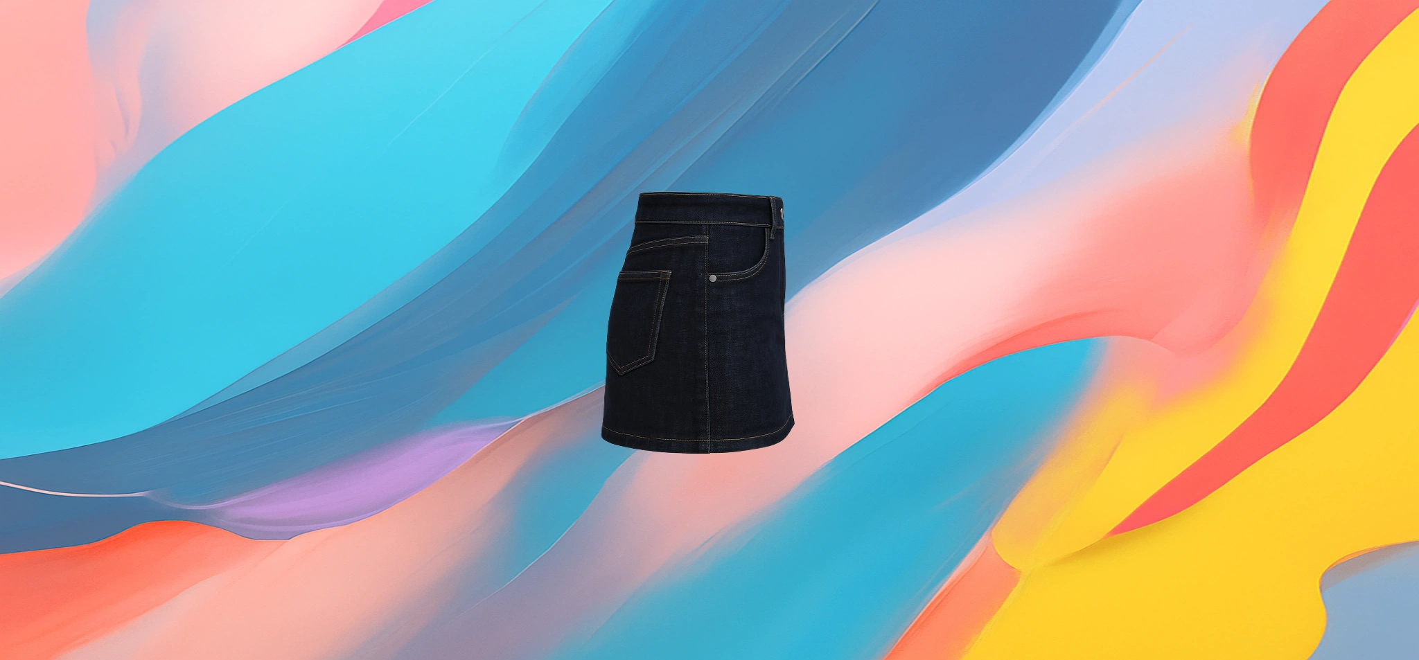 The 25X High-Waisted Denim Mini Skirt - Image 4