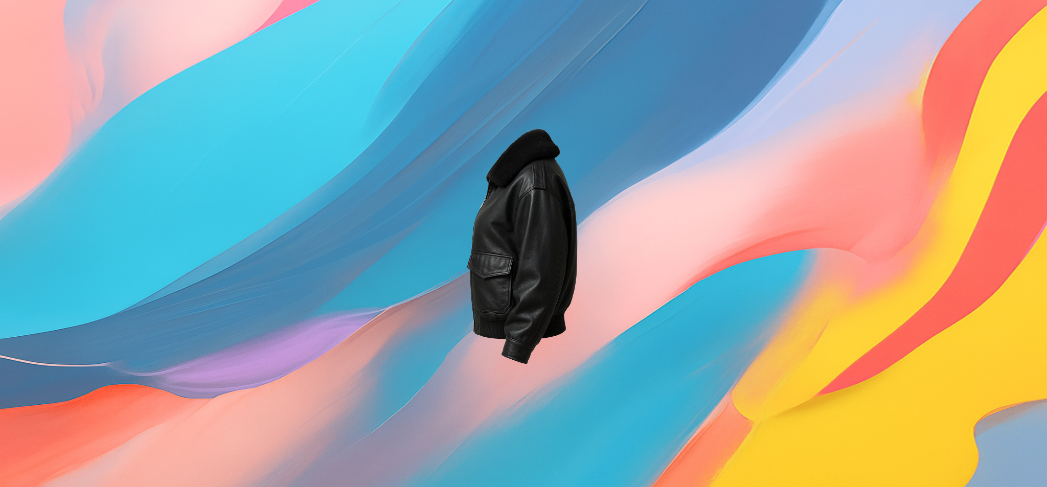 The 25X Midnight Shearling Aviator Jacket - Image 4
