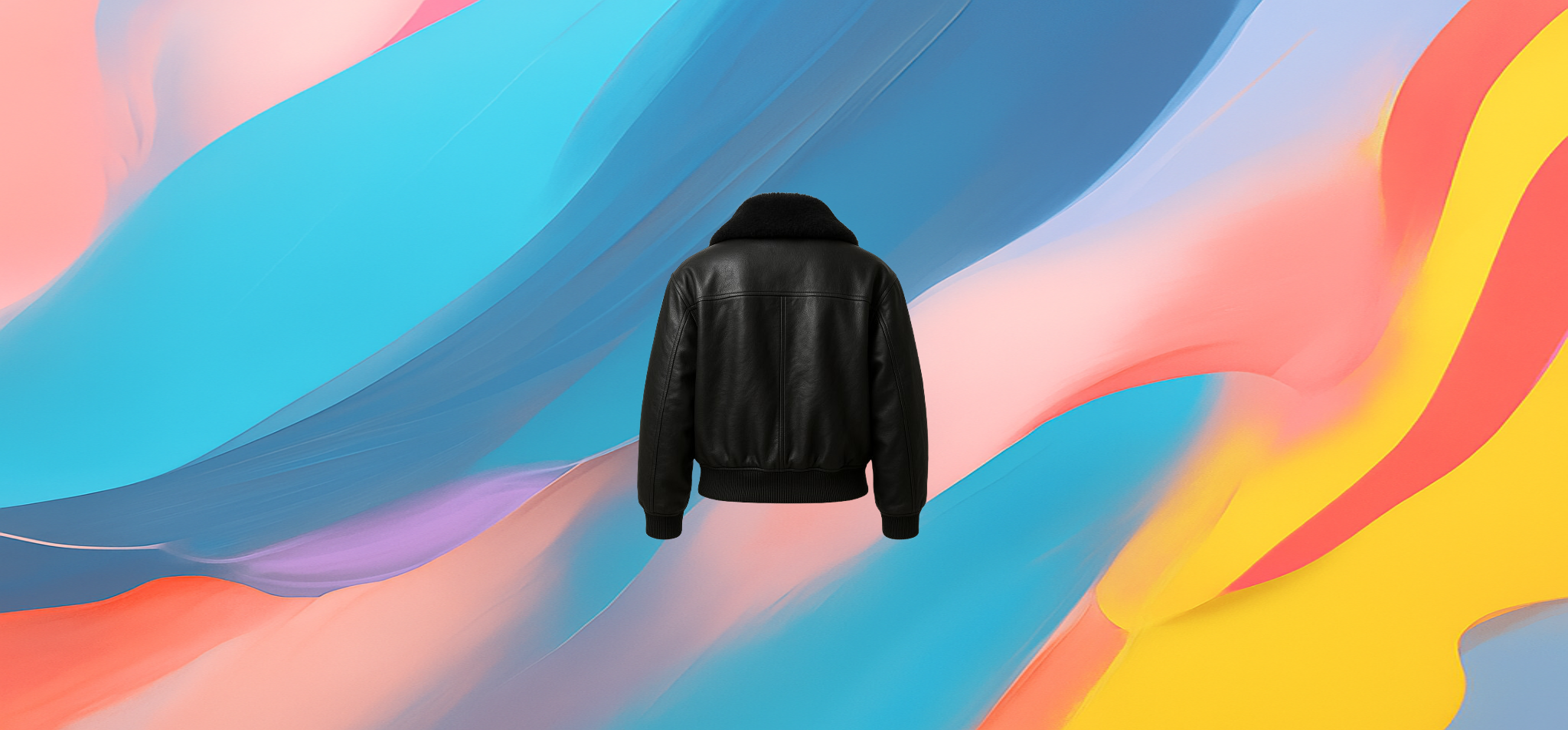 The 25X Midnight Shearling Aviator Jacket - Image 2