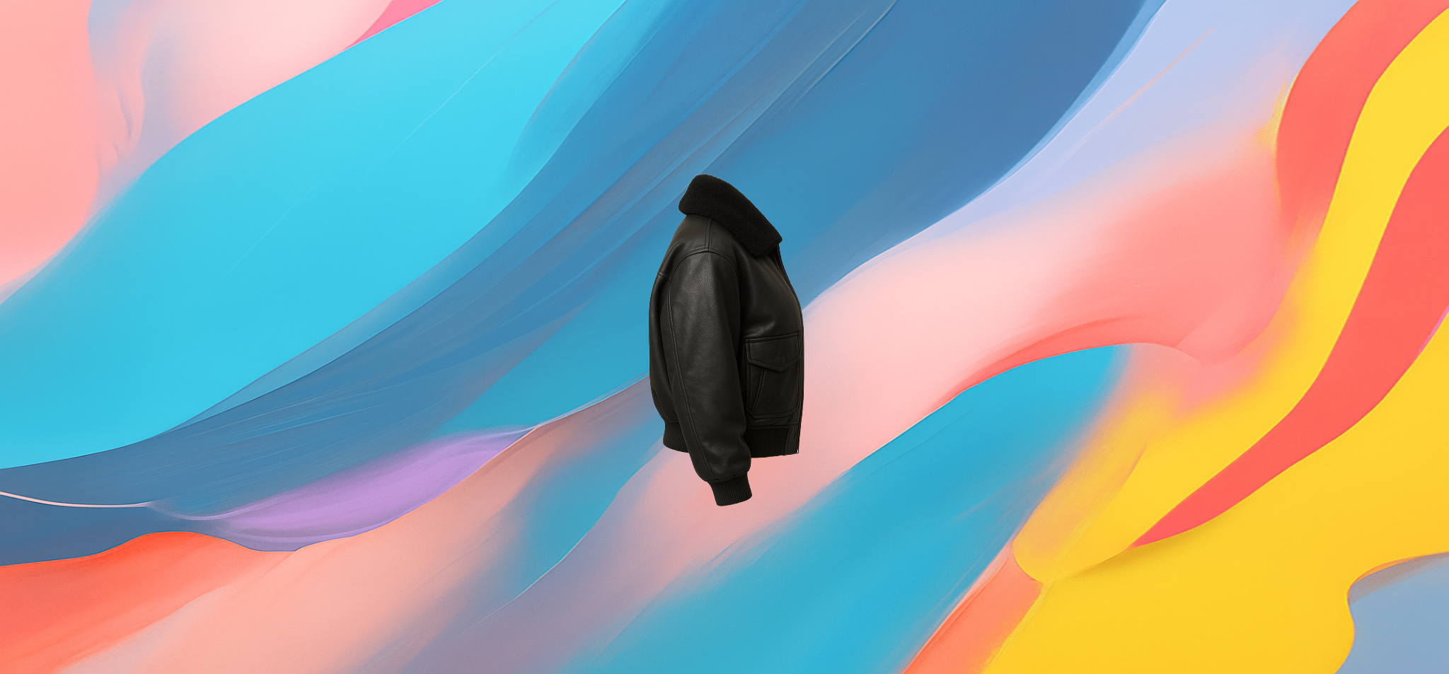The 25X Midnight Shearling Aviator Jacket - Image 3