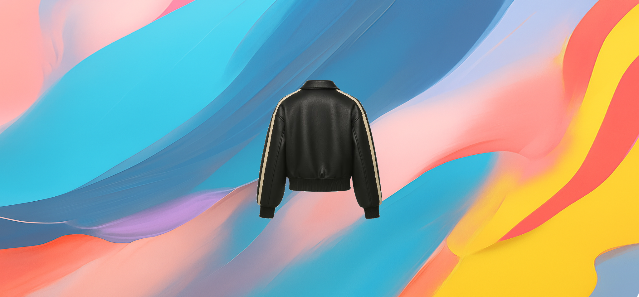The 25X Midnight Stripe Leather Bomber - Image 2