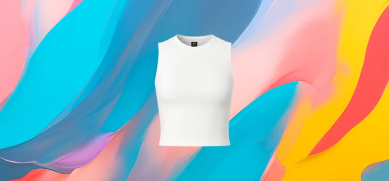 The 25X PureCurve White Crop Tank