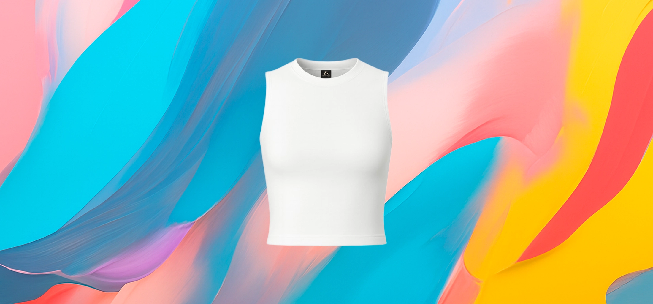 The 25X PureCurve White Crop Tank