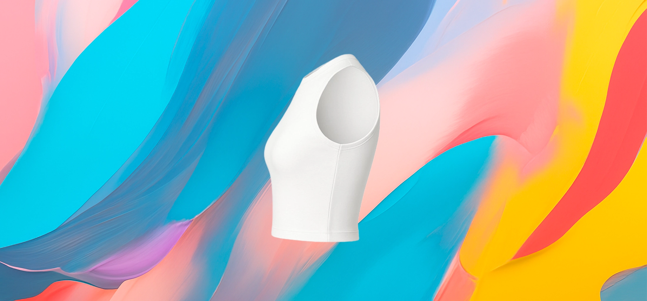The 25X PureCurve White Crop Tank - Image 2