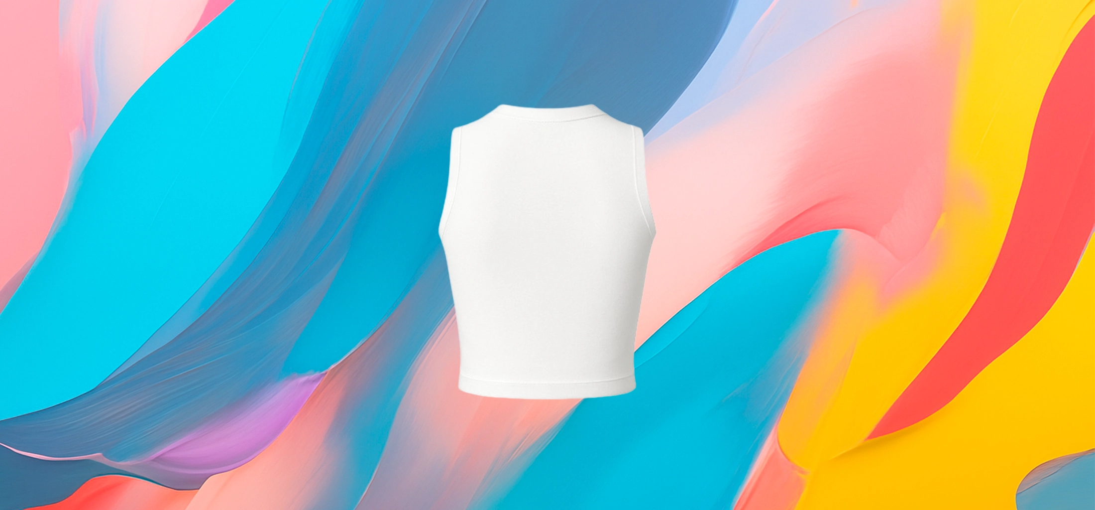 The 25X PureCurve White Crop Tank - Image 3