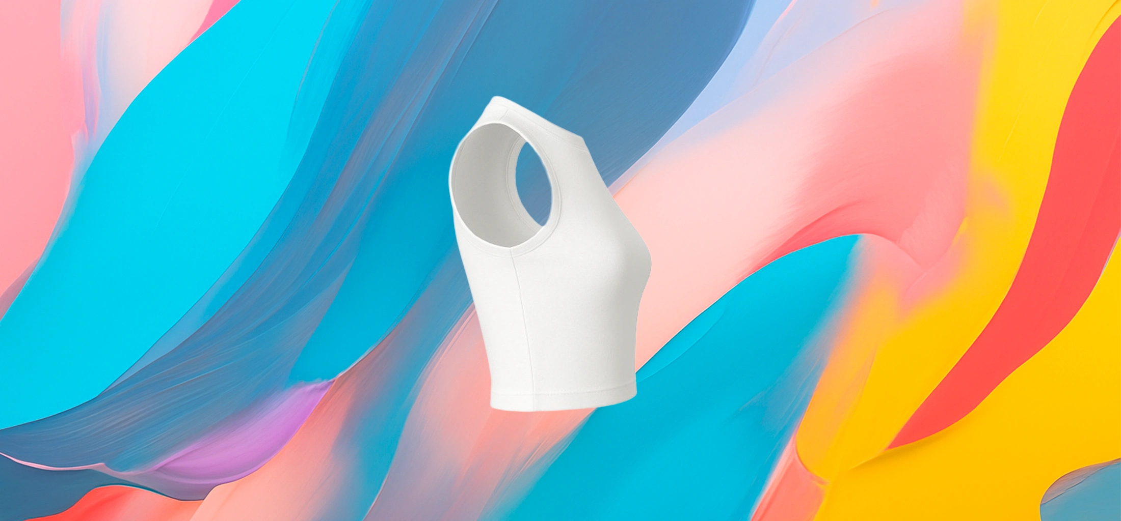The 25X PureCurve White Crop Tank - Image 4