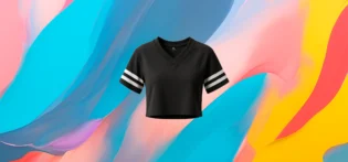 The 25X StrideLine V-Neck Crop Tee 1 The 25X StrideLine V-Neck Crop Tee