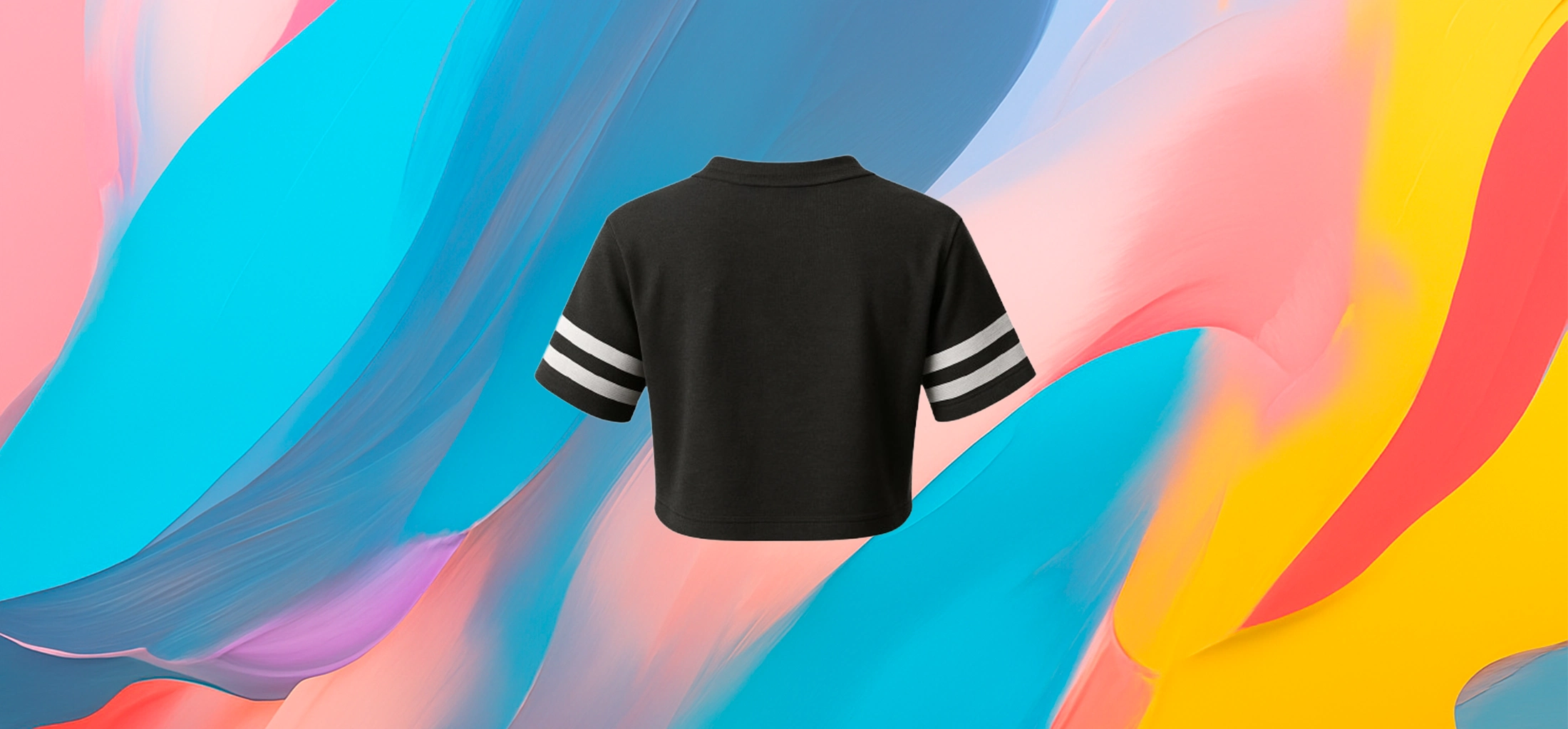 The 25X StrideLine V-Neck Crop Tee - Image 2