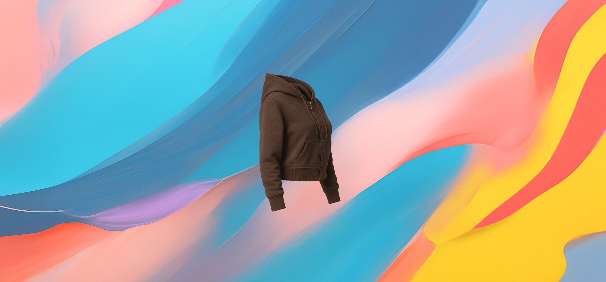 The 25X Women’s Brown Cropped Zip-Up - Image 4