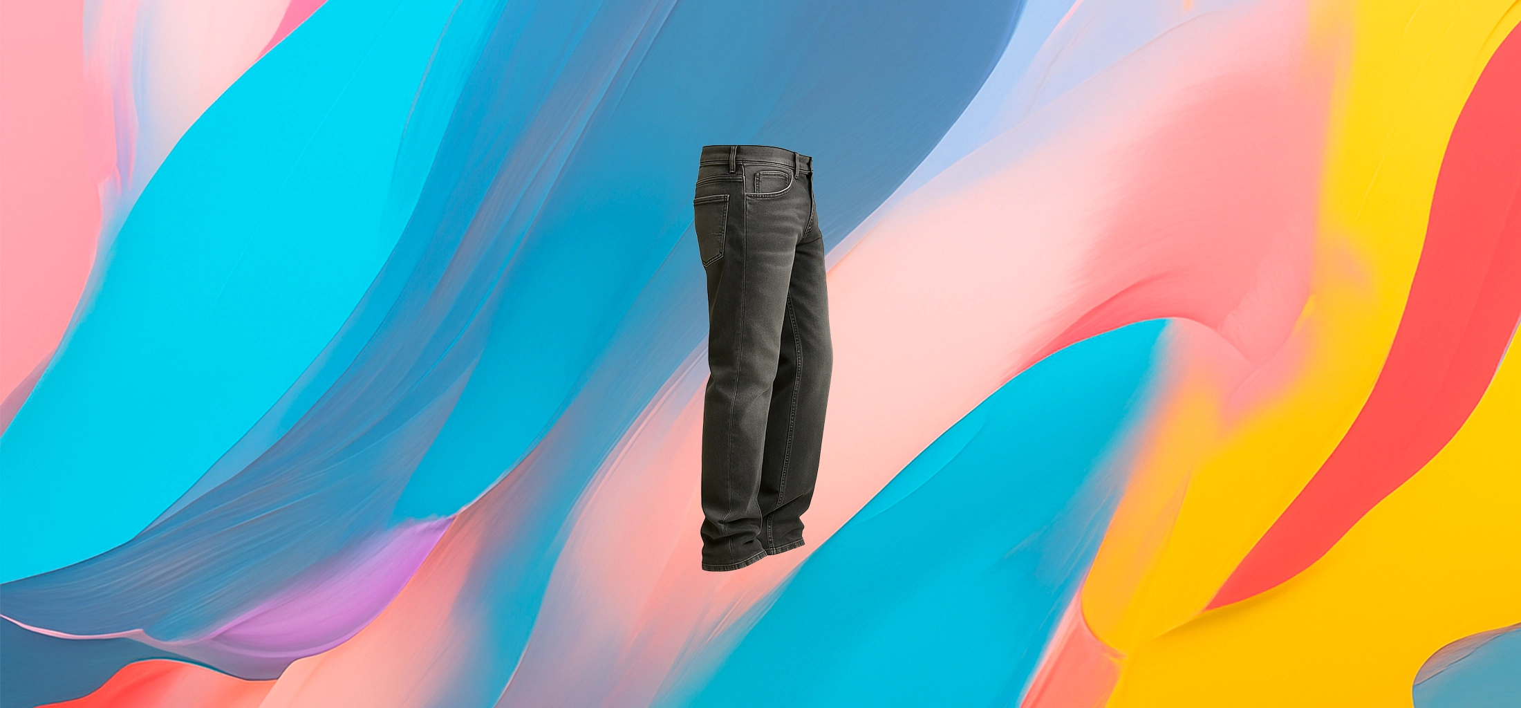 The 25x Grey Denim Pants - Image 2