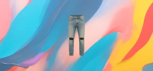 jean destroy vue de face The 25x Distressed Denim Pants