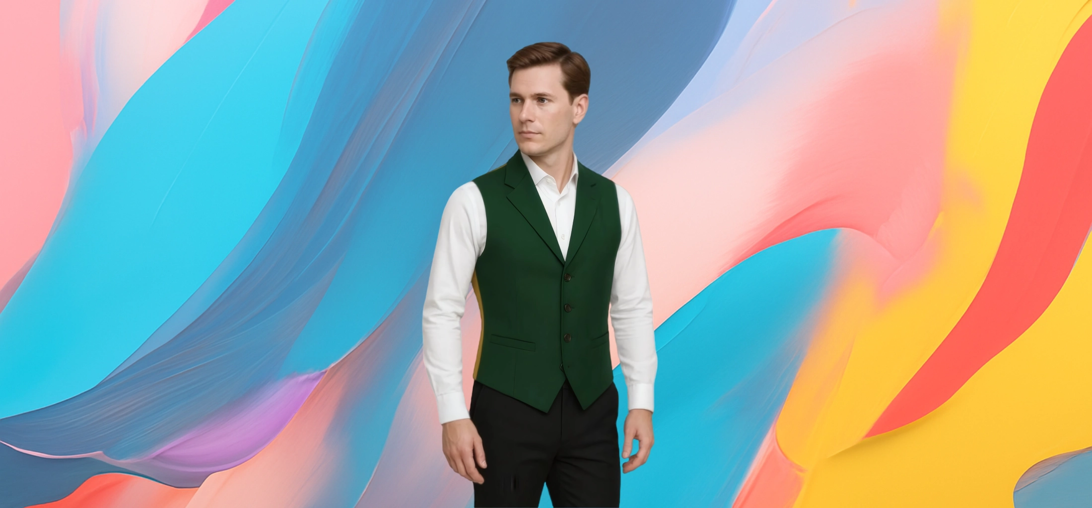 The 25X Regent Contrast Waistcoat - Image 4