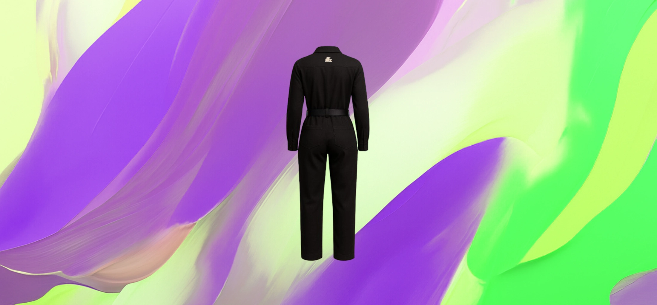The 25X Noir Zip‑Front Jumpsuit - Image 3