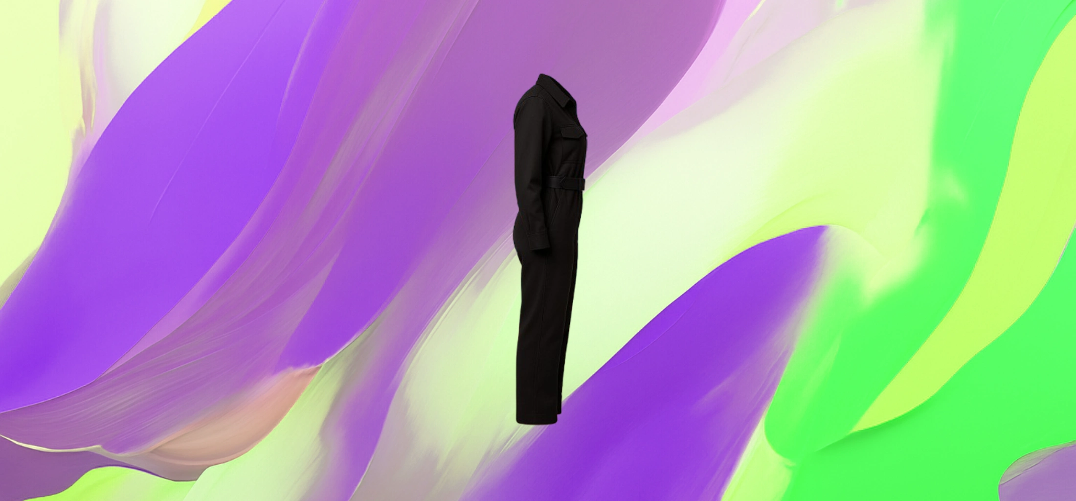 The 25X Noir Zip‑Front Jumpsuit - Image 2