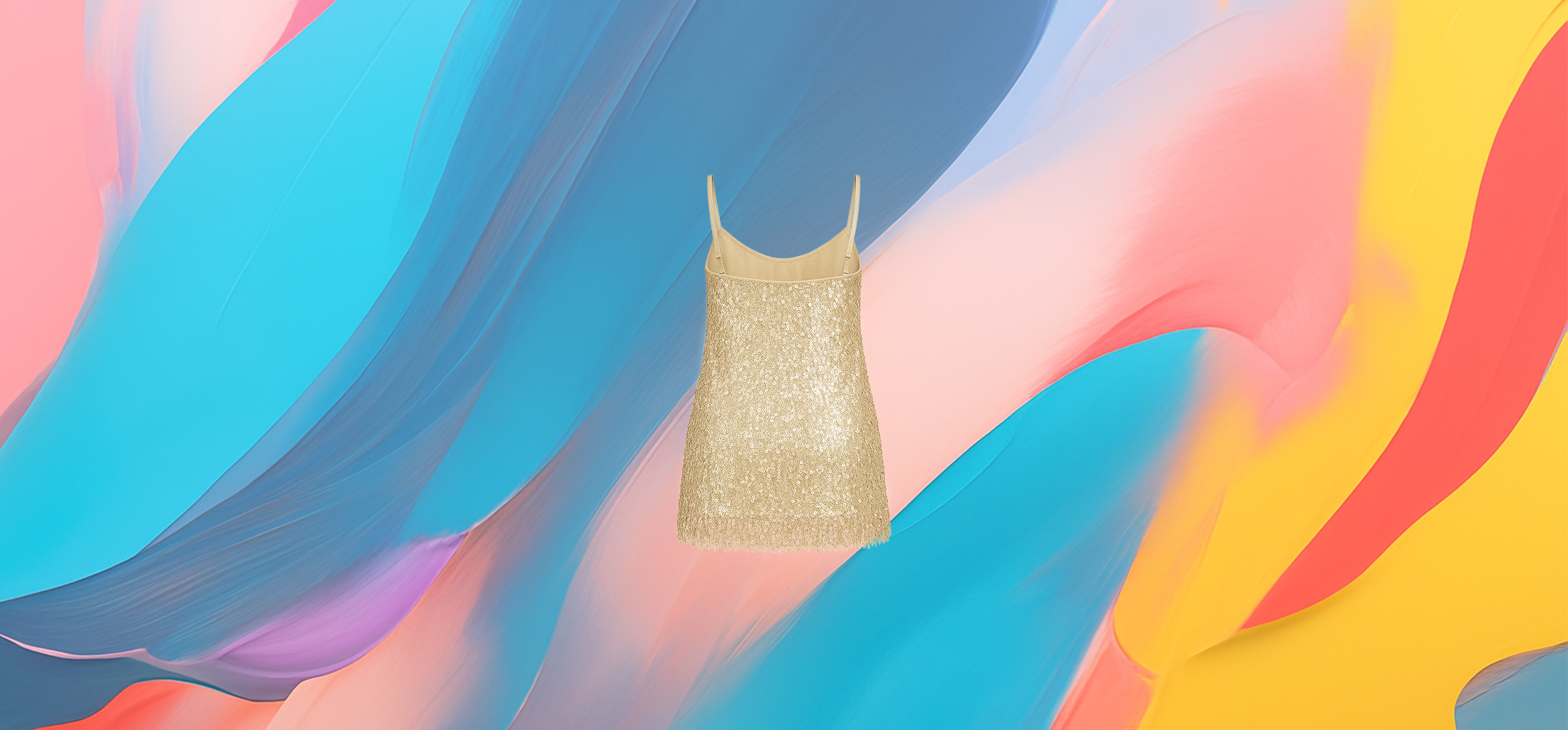 The 25X Gilded Glimmer Sequin Cami Dress - Image 3