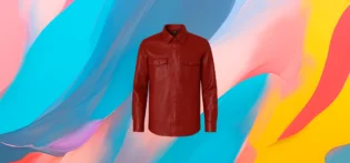 The 25X Crimson Edge Leather Shirt