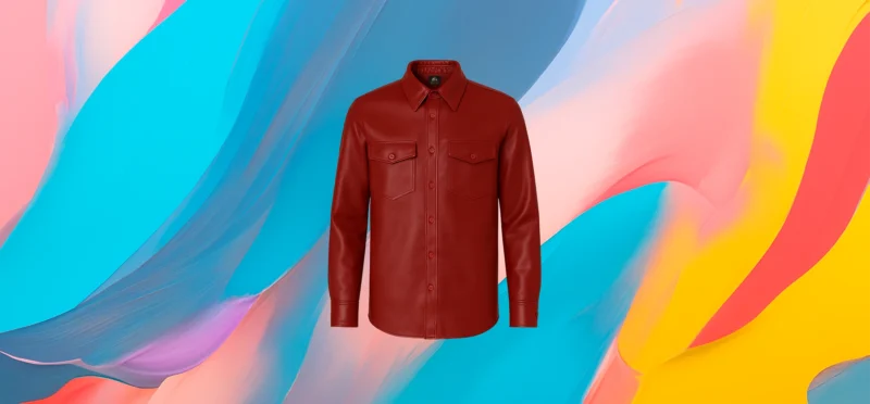 The 25X Crimson Edge Leather Shirt