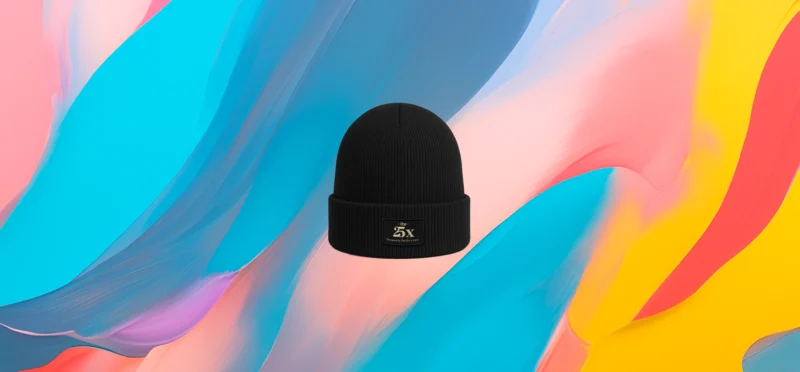 The 25x Black Beanie